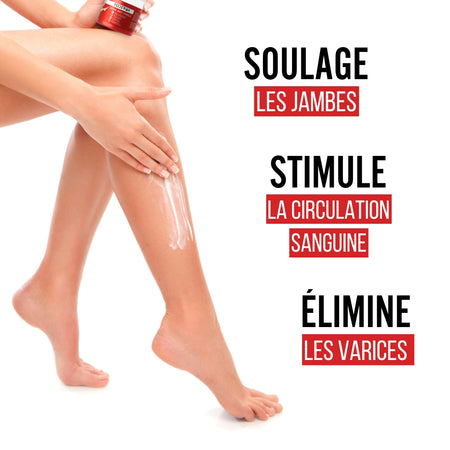 Crème de soin naturelle soulage les jambes, stimule la circulation sanguine et élimine les varices